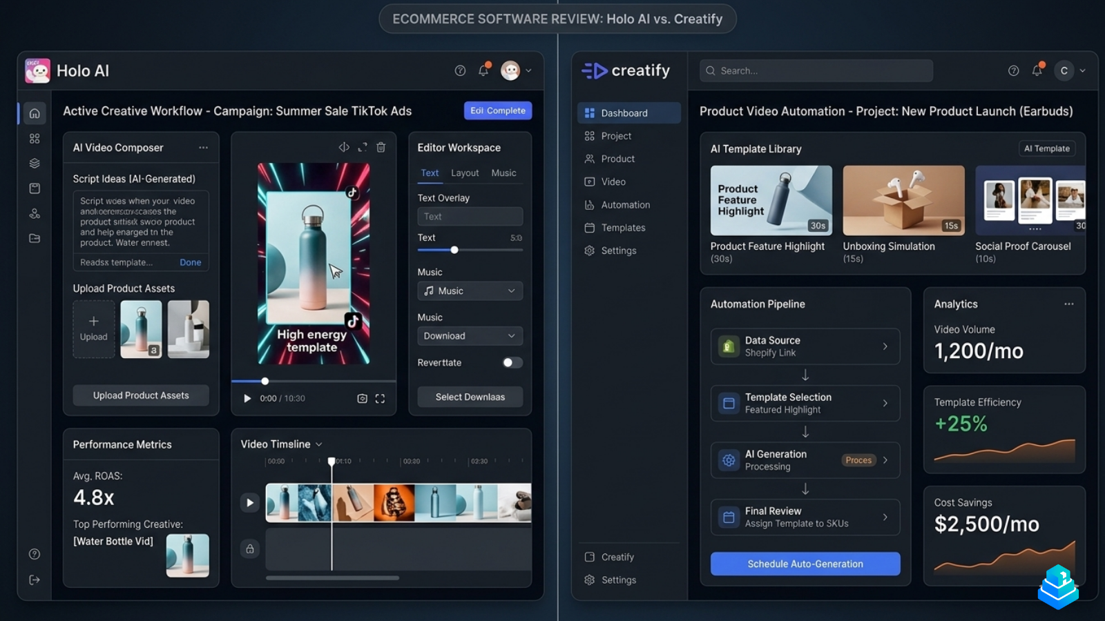 Holo AI vs Creatify: Which Fits Ecommerce Ads Better?
